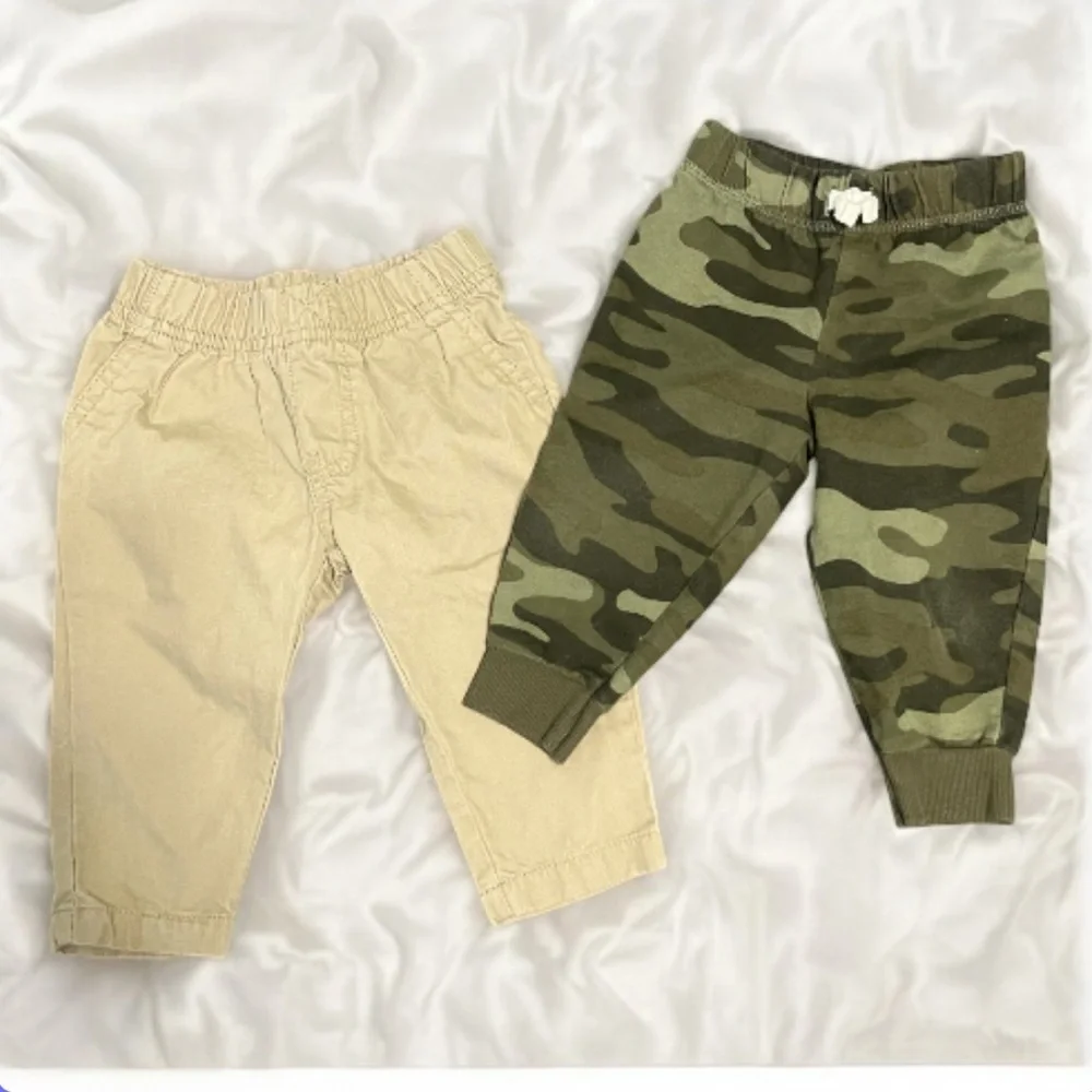 Carter's Tan and Camo Joggers Set